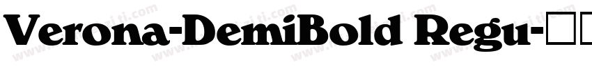 Verona-DemiBold Regu字体转换